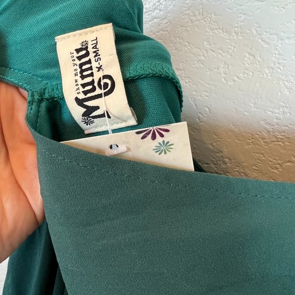 Show Me Your Mumu Hutch Green Kendall Maxi Dress NEW Size X-Small NWT - Picture 7 of 13